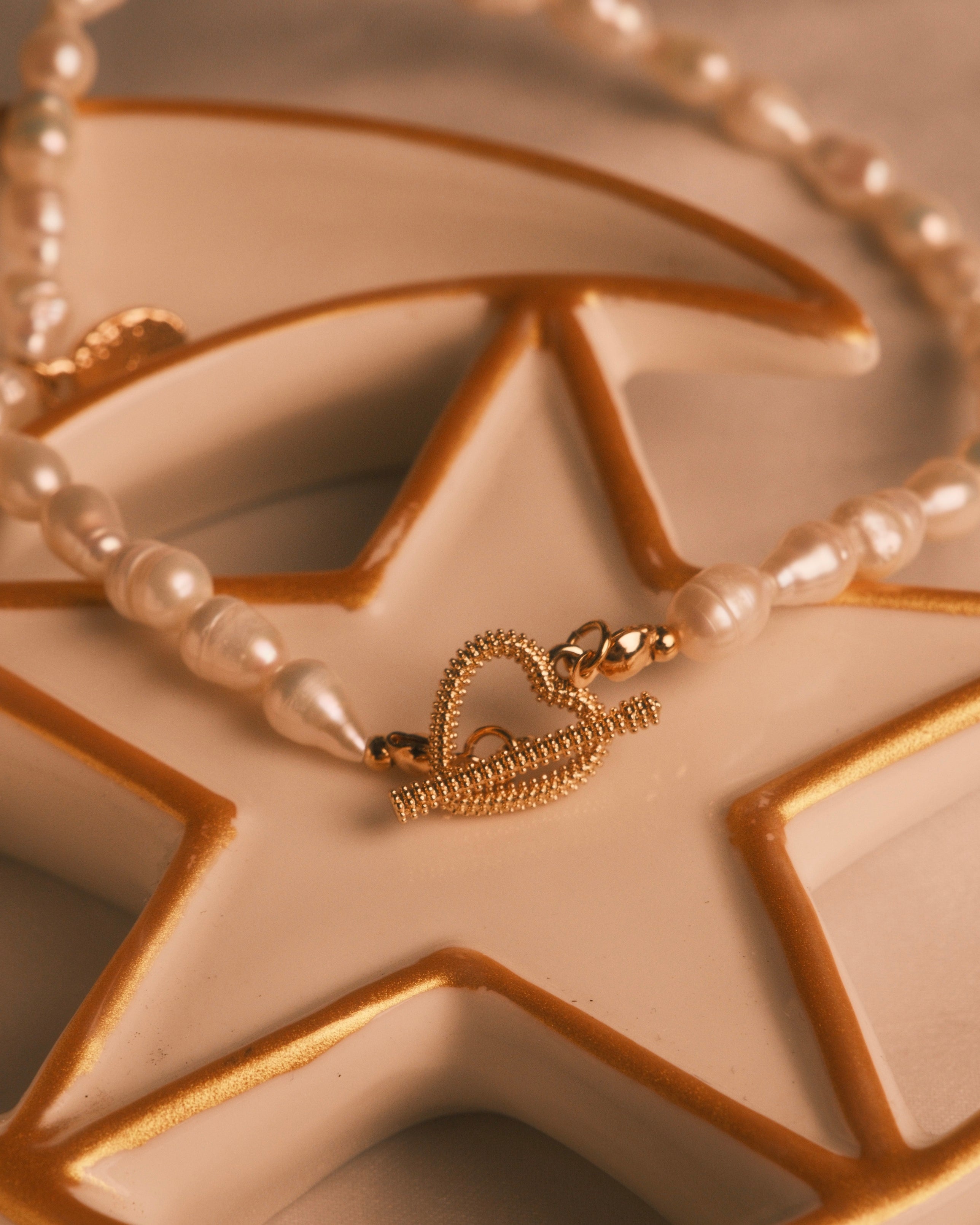 Heart Brooch Necklace
