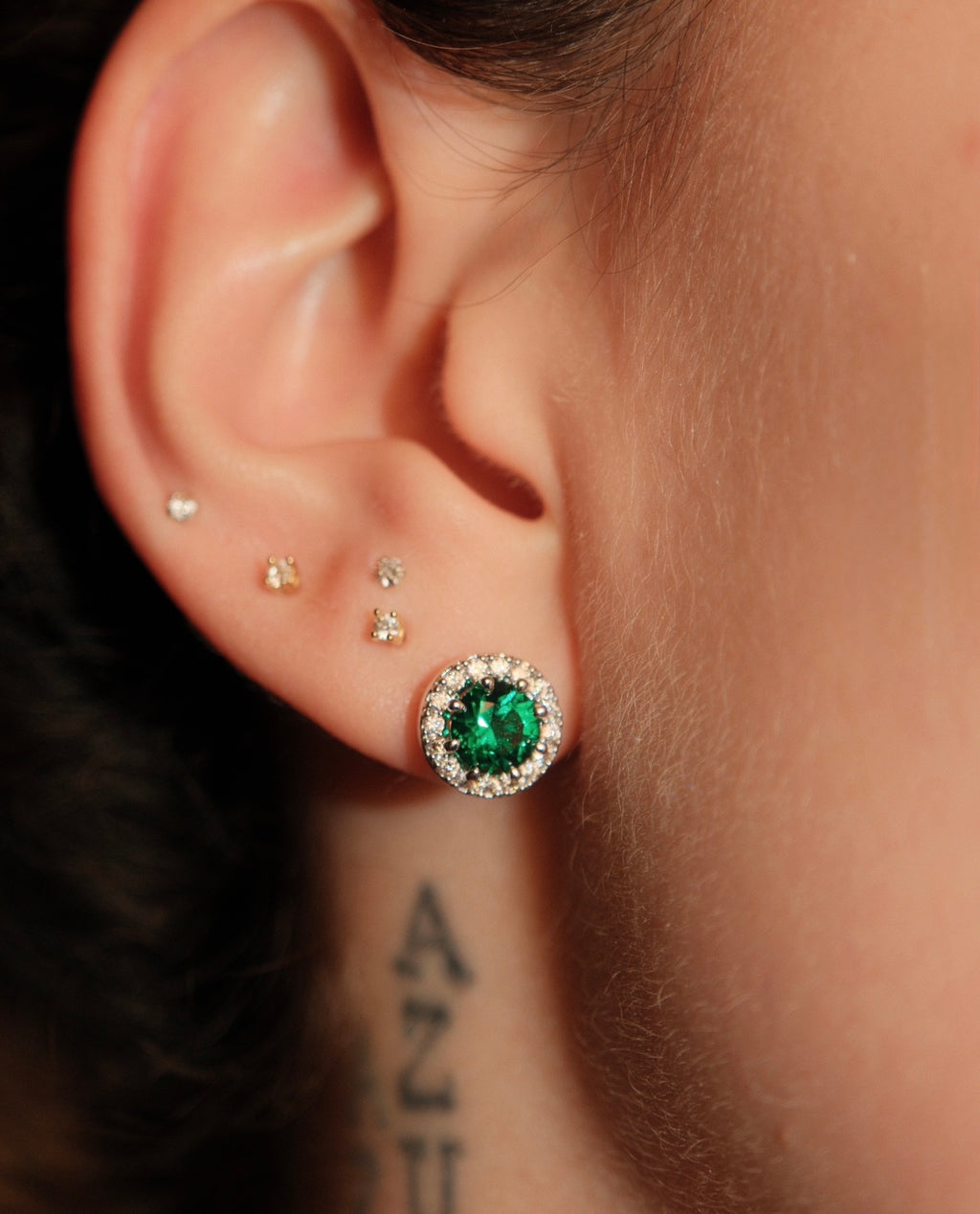 Cosmic Green Earrings