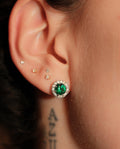 Cosmic Green Earrings