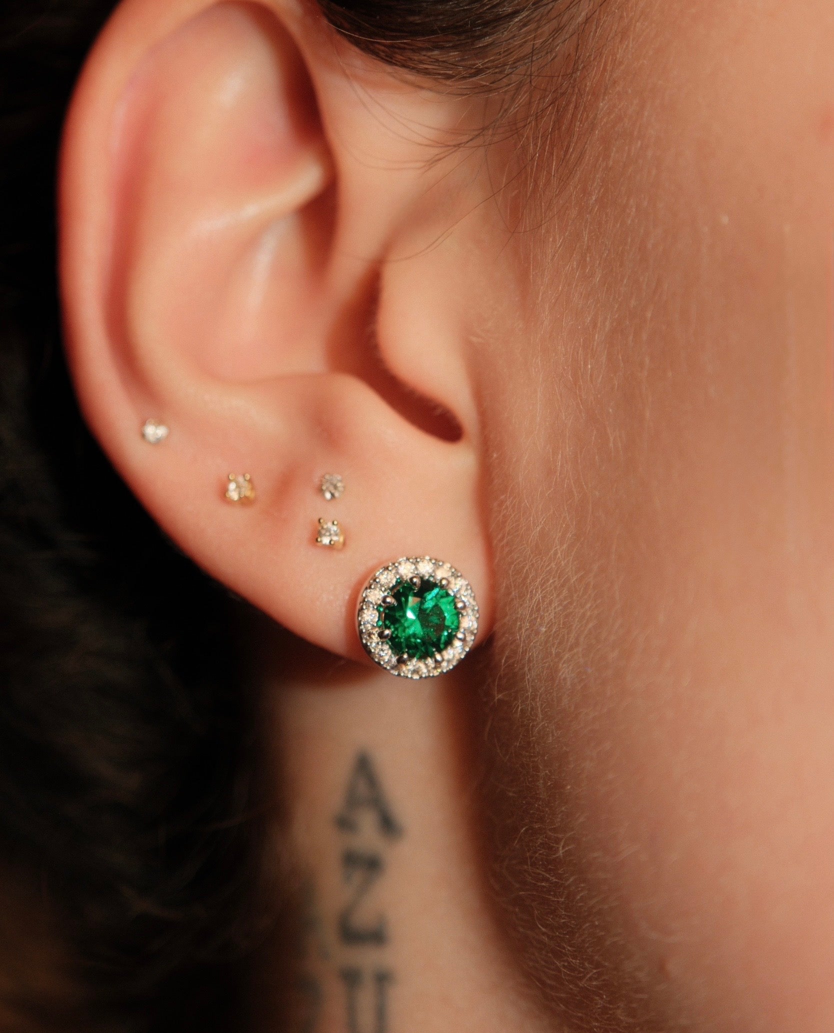Cosmic Green Earrings