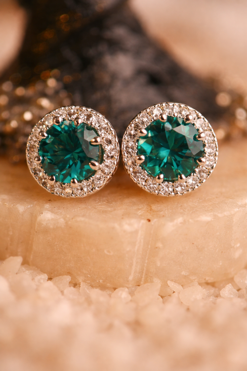 Cosmic Green Earrings